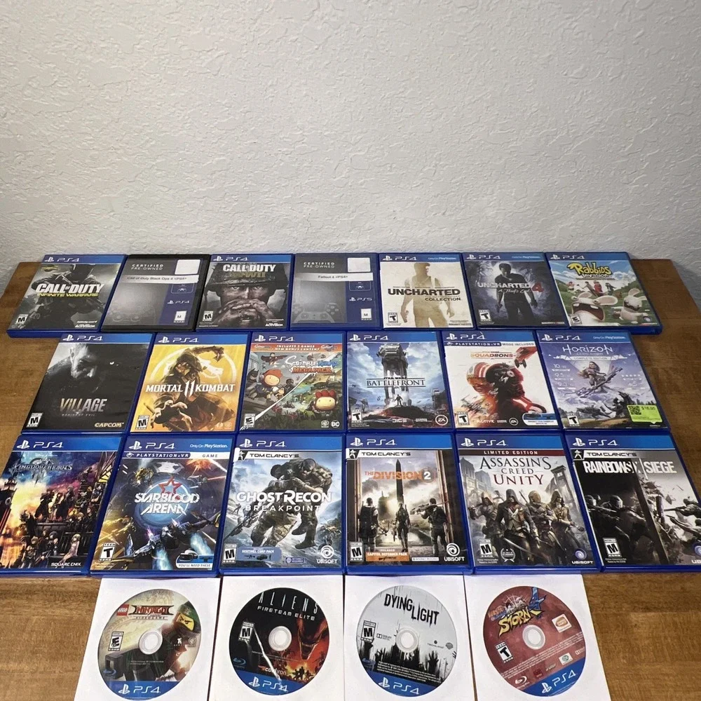 PS4 Lot Of 23 Games Resident Evil, Uncharted, Call Of Duty, Horizon, Dying Light
